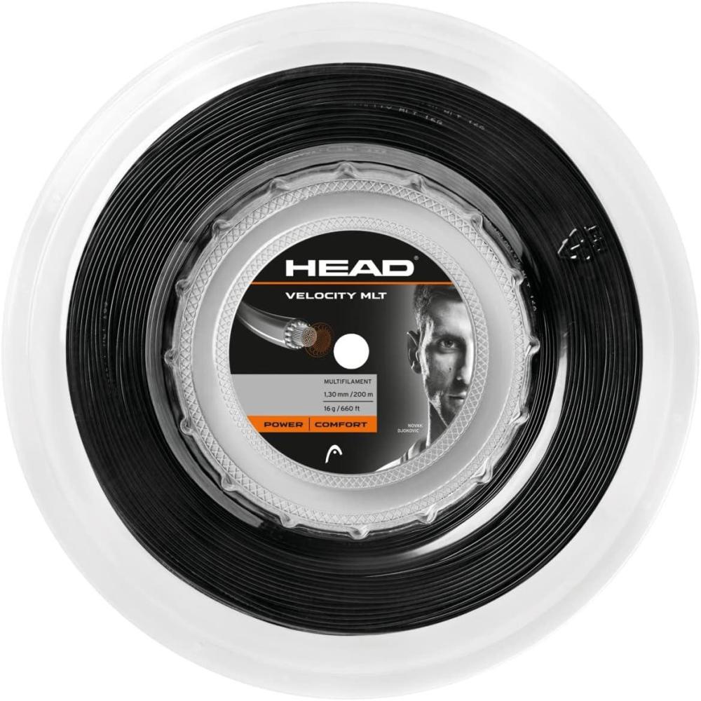 imageHEAD Velocity MLT Tennis Racket String 660 Reel Multifilament Racquet StringBlack