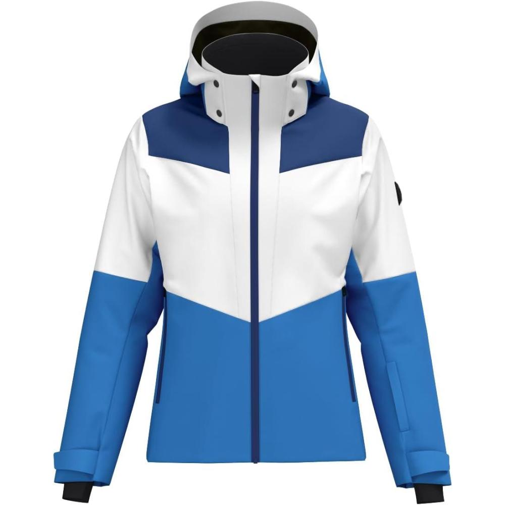 imageHEAD Womens Element Insulated Ski Jacket  Waterproof Mechanical Stretch Detachable Hood Snow GaiterFrench Blue  Admiral