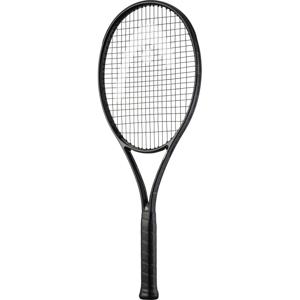 imageHead Speed Pro Legend 2025 Tennis Racquet Strung Mid Tension with Velocity 16 Gauge4 38