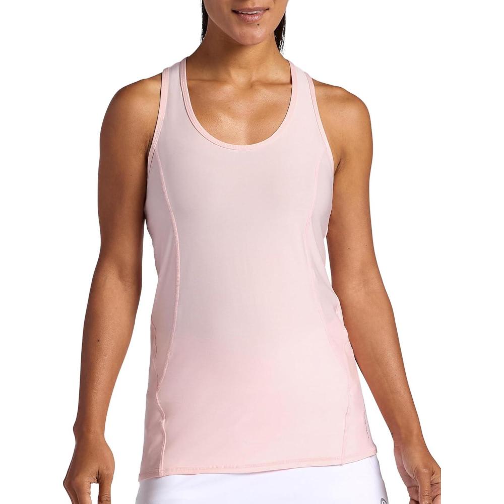 imageHead Womens Break Point Tank Top Slim Fit Lightweight Heathered MaterialCrystal Rose Heather