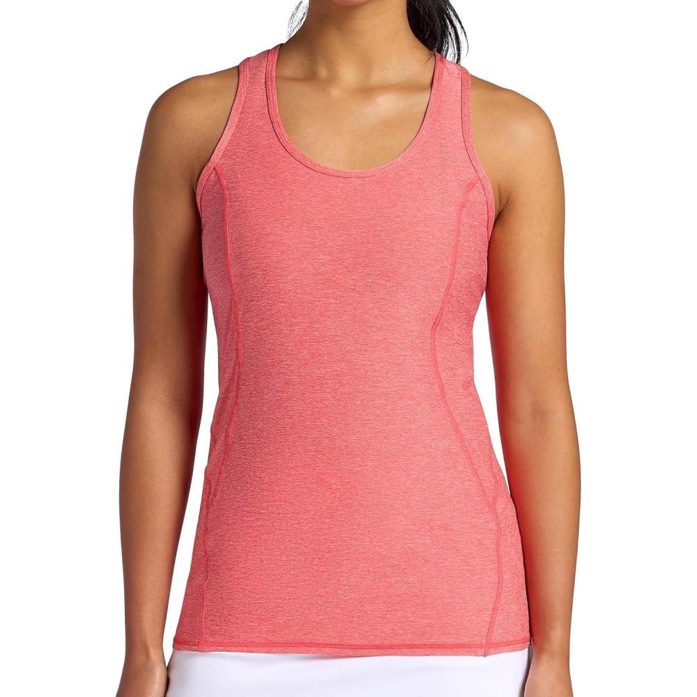 imageHead Womens Break Point Tank Top Slim Fit Lightweight Heathered MaterialHibiscus Heather
