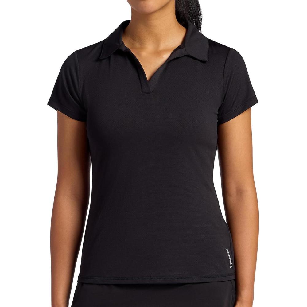 imageHead Womens Breakpoint Polo Slim Fit Stretch Lightweight Motion MaterialBlack