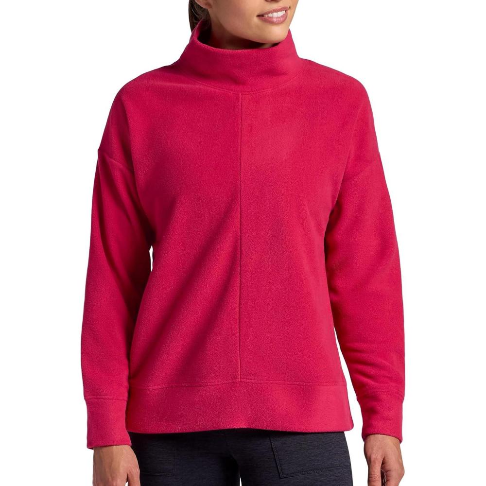 imageHead Womens Cozy Cowl Neck Pullover Relaxed Fit Soft Midweight MaterialCherries Jubilee