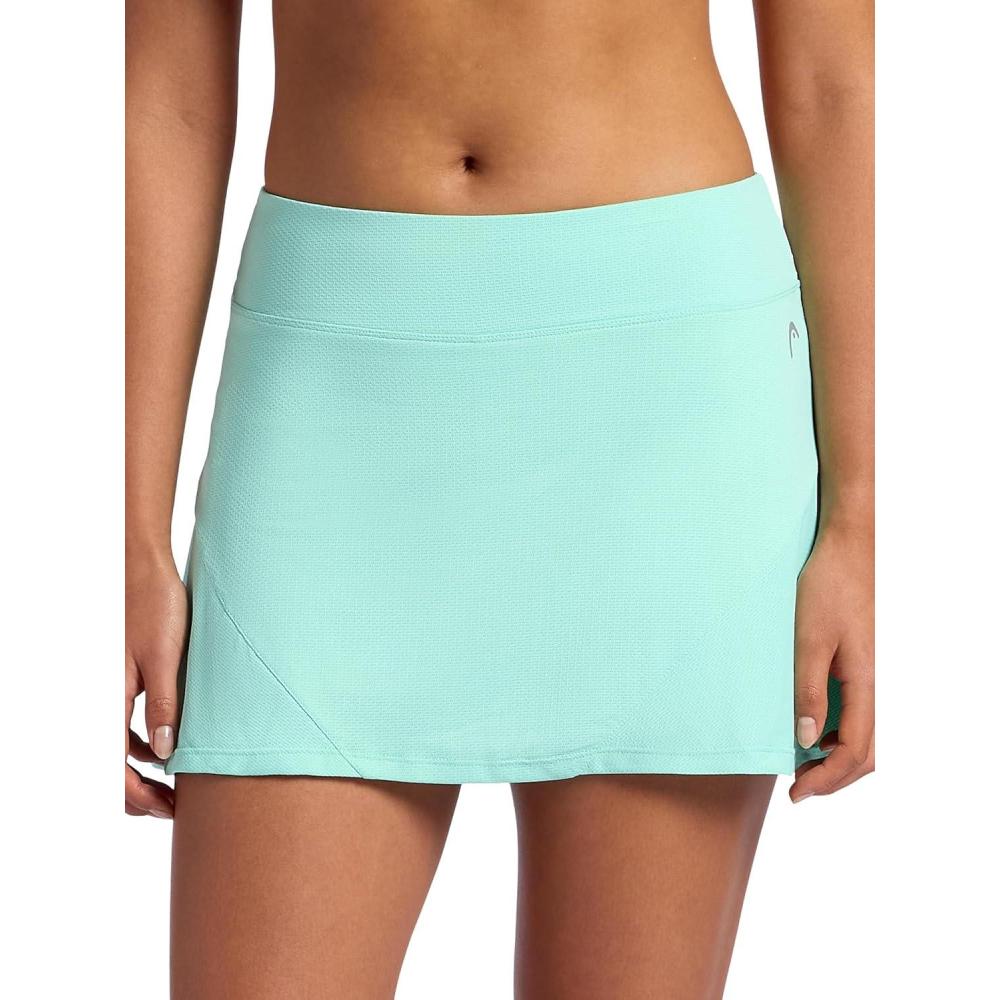 imageHead Womens Half Swing Mesh Skort Relaxed Fit 13 Inseam Builtin Compression Shorts with PocketsYucca