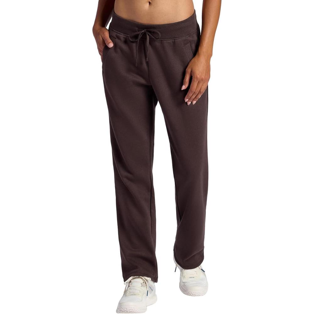 imageHead Womens Straight Leg Pant Relaxed Fit Midweight Fleece MaterialSeal Brown