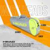 HEAD Core 3R Pro Tennis Racquet Bag – Holds 3 Racquets, Adjustable Strap(Grey/Yellow)