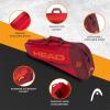 HEAD Core 3R Pro Tennis Racquet Bag – Holds 3 Racquets, Adjustable Strap(Red/Dark Red)