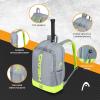 HEAD Core Tennis Backpack – Holds 2 Racquets with Padded Adjustable Straps Sports Bag(Grey/Yellow)