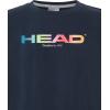 HEAD Junior Rainbow T-Shirt – Soft Moisture Wicking Logo Tee for Sports & Everyday Wear(Navy)