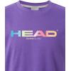 HEAD Junior Rainbow T-Shirt – Soft Moisture Wicking Logo Tee for Sports & Everyday Wear(Purple)
