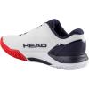 HEAD Men’s Revolt Pro 5.0 Tennis Shoe – Lightweight Breathable All-Court Stability Performance(White/Navy)