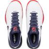 HEAD Men’s Revolt Pro 5.0 Tennis Shoe – Lightweight Breathable All-Court Stability Performance(White/Navy)