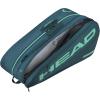 HEAD Tour Racquet Bag L (9R) Tennis Bag – Holds Up to 9 Racquets, CCT+ Climate Control Technology, 2 Main Compartments, Shoe Pocket & Backpack Carry System(Green)