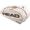 HEAD Tour Racquet Bag L (9R) Tennis Bag – Holds Up to 9 Racquets, CCT+ Climate Control Technology, 2 Main Compartments, Shoe Pocket & Backpack Carry System(White)