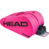 HEAD Tour Racquet Bag L (9R) Tennis Bag – Holds Up to 9 Racquets, CCT+ Climate Control Technology, 2 Main Compartments, Shoe Pocket & Backpack Carry System(Pink)