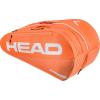 HEAD Tour Racquet Bag L (9R) Tennis Bag – Holds Up to 9 Racquets, CCT+ Climate Control Technology, 2 Main Compartments, Shoe Pocket & Backpack Carry System(Orange)