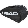 HEAD Tour Racquet Bag M (6R) Tennis Bag – Holds Up to 6 Racquets, CCT+ Climate Control Technology, 2 Main Compartments, Shoe Pocket & Backpack Carry System(Black)
