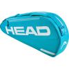 HEAD Tour Racquet Bag S (3R) Tennis Bag – Holds 3 Racquets, Reflective Fabric, Backpack Carry System, External Phone Pocket & Accessory Storage(Blue)
