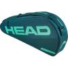 HEAD Tour Racquet Bag S (3R) Tennis Bag – Holds 3 Racquets, Reflective Fabric, Backpack Carry System, External Phone Pocket & Accessory Storage(Green)
