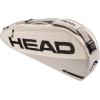 HEAD Tour Racquet Bag S (3R) Tennis Bag – Holds 3 Racquets, Reflective Fabric, Backpack Carry System, External Phone Pocket & Accessory Storage(White)