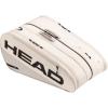 HEAD Tour Racquet Bag XL (12R) Tennis Bag – Holds Up to 12 Racquets, CCT+ Climate Control Technology, 3 Main Compartments, Shoe Pocket & Backpack Carry System(White)