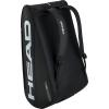 HEAD Tour Racquet Bag XL (12R) Tennis Bag – Holds Up to 12 Racquets, CCT+ Climate Control Technology, 3 Main Compartments, Shoe Pocket & Backpack Carry System(Black)