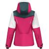 HEAD Women’s Element Insulated Ski Jacket – Waterproof, Mechanical Stretch, Detachable Hood, Snow Gaiter(Dark Pink  Dark Teal)