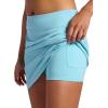 HEAD Women’s Golf Skort, Standard Fit, 17” Inseam, Mid-Rise, Stretch Lightweight Fabric(Aquatic)