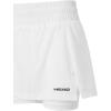HEAD Women’s Play Skort – Performance Stretch Tennis Skirt with Built-in Shorts & Moisture-Wicking Fabric(White)