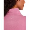 HEAD Women’s Supersoft Fleece Half-zip, Relaxed Fit, Midweight Fleece Material(Fox Glove)