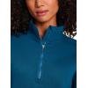 HEAD Women’s Supersoft Fleece Half-zip, Relaxed Fit, Midweight Fleece Material(Ink Blue)