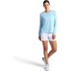 Head Women’s Aura Long Sleeve Top, Slim Fit, Stretch Lightweight Material(Aquamarine Heather)