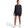 Head Women’s Aura Long Sleeve Top, Slim Fit, Stretch Lightweight Material(Black Heather)
