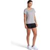 Head Women’s Backspin Crewneck T-Shirt, Slim Fit, Lightweight and Breathable Mesh Fabric(Alloy)