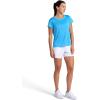 Head Women’s Backspin Crewneck T-Shirt, Slim Fit, Lightweight and Breathable Mesh Fabric(Azure Blue)