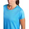 Head Women’s Backspin Crewneck T-Shirt, Slim Fit, Lightweight and Breathable Mesh Fabric(Azure Blue)