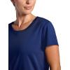Head Women’s Backspin Crewneck T-Shirt, Slim Fit, Lightweight and Breathable Mesh Fabric(Medieval Blue)