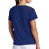 Head Women’s Backspin Crewneck T-Shirt, Slim Fit, Lightweight and Breathable Mesh Fabric(Medieval Blue)