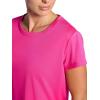 Head Women’s Backspin Crewneck T-Shirt, Slim Fit, Lightweight and Breathable Mesh Fabric(Proud Pink)