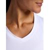 Head Women’s Balance V-Neck Tank Top, Relaxed Fit, Stretch Midweight Material(Stark White)