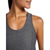 Head Women’s Break Point Tank Top, Slim Fit, Lightweight Heathered Material(Black Heather)