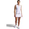 Head Women’s Breakpoint Piping Skort, Standard Fit, Mid-Rise, Stretch Midweight Material, Built-in Compression Shorts(Stark White)