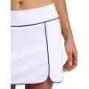 Head Women’s Breakpoint Piping Skort, Standard Fit, Mid-Rise, Stretch Midweight Material, Built-in Compression Shorts(Stark White)
