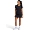 Head Women’s Crosscourt Mesh Panel Skort, Standard Fit, 13” Inseam, Built-in Compression Shorts with Pockets(Black)