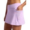 Head Women’s Crosscourt Mesh Panel Skort, Standard Fit, 13” Inseam, Built-in Compression Shorts with Pockets(Lavendula)