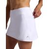 Head Women’s Crosscourt Mesh Panel Skort, Standard Fit, 13” Inseam, Built-in Compression Shorts with Pockets(Stark White)