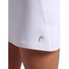 Head Women’s Crosscourt Mesh Panel Skort, Standard Fit, 13” Inseam, Built-in Compression Shorts with Pockets(Stark White)