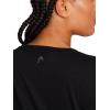 Head Women’s Crossed Racquets Crewneck Top, Relaxed Fit, Lightweight Jersey Material(Black)