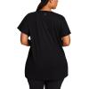 Head Women’s Crossed Racquets Crewneck Top, Relaxed Fit, Lightweight Jersey Material(Black)