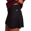 Head Women’s Half Swing Mesh Skort, Relaxed Fit, 13” Inseam, Built-in Compression Shorts with Pockets(Black)